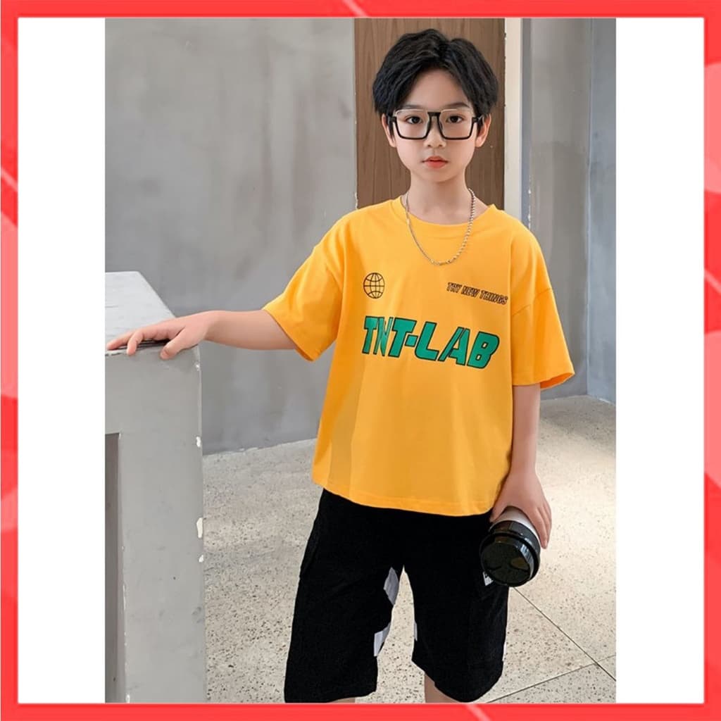 Bộ quần áo cho bé trai TNT LAB 💝Size từ 9-45kg. Chuẩn shop - Tem hiệu 💝Thun cotton 100% co giãn 4 chiều, mát, mịn — 1