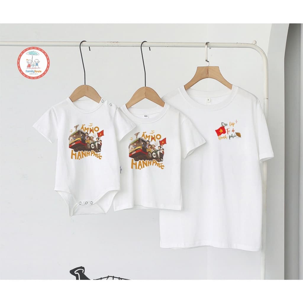 Áo gia đình Familylove - Set gia đình họa tiết  VIỆT NAM chất liệu cotton 100% cao cấp. — 1