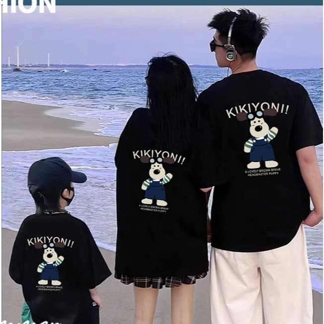 Áo gia đình Familylove - Áo gia đình KIKIYONI may mắn chất liệu cotton 100% cao cấp — 1