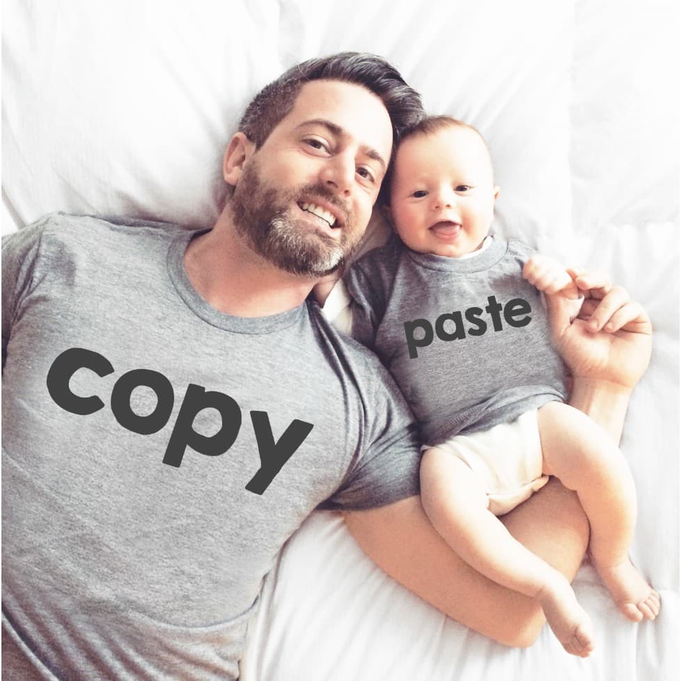 Áo gia đình Familylove - Set Áo gia đình Copy Paste chất Cotton co giãn 4 chiều — 1