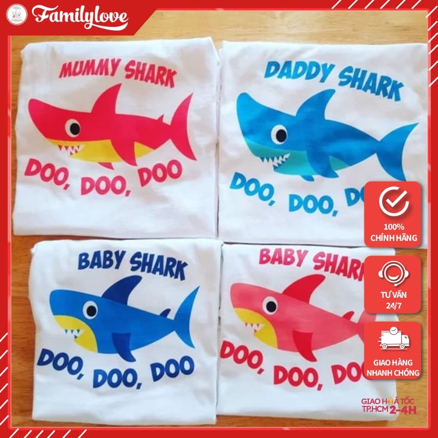ÁO THUN CHO BÉ BABY SHARK - Thời trang Familylove 💝 Hàng chuẩn thương hiệu — 1