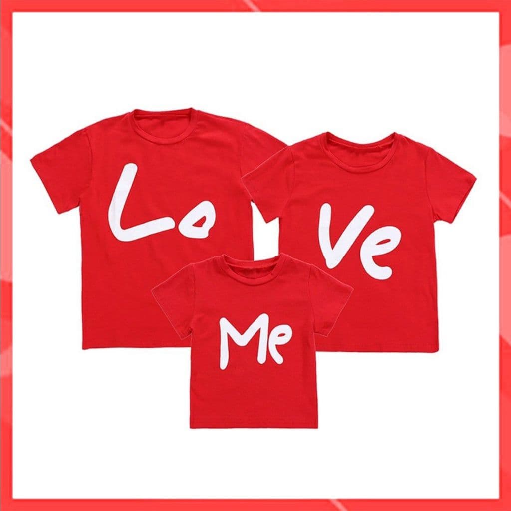 Áo gia đình Familylove - Mẫu Áo gia đình LO-VE AND ME